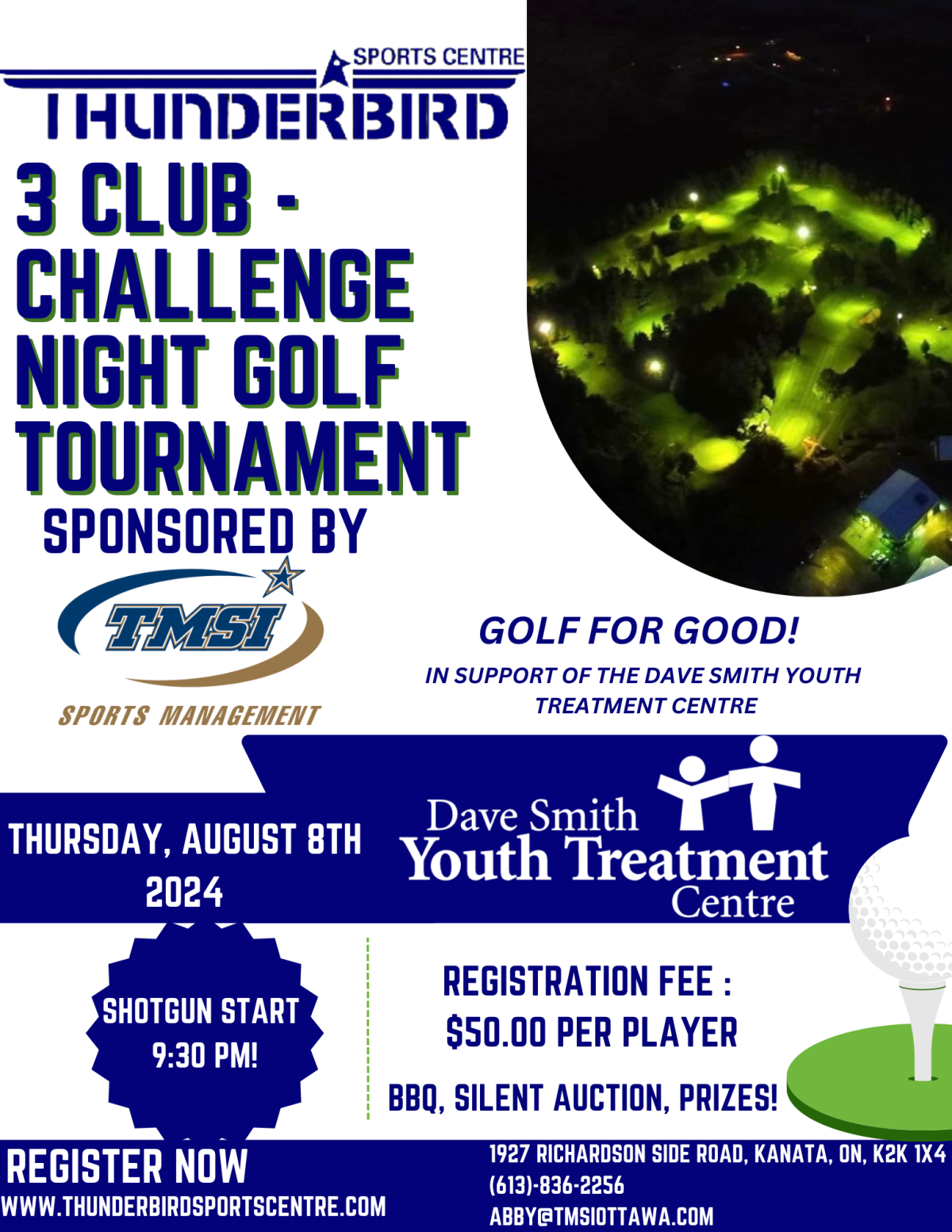 2024-08-08 — 3-Club Challenge Night Golf Tournament